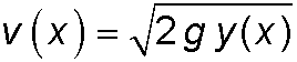 v=root 2 g y