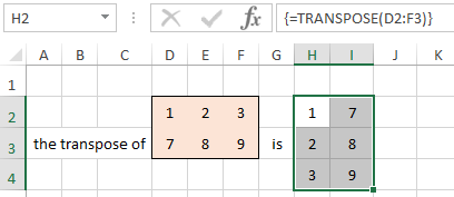 transpose